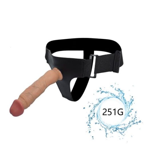 Bondage Unisex Strap-On Harness with Realistic Dildo 7 Inch - Image 3