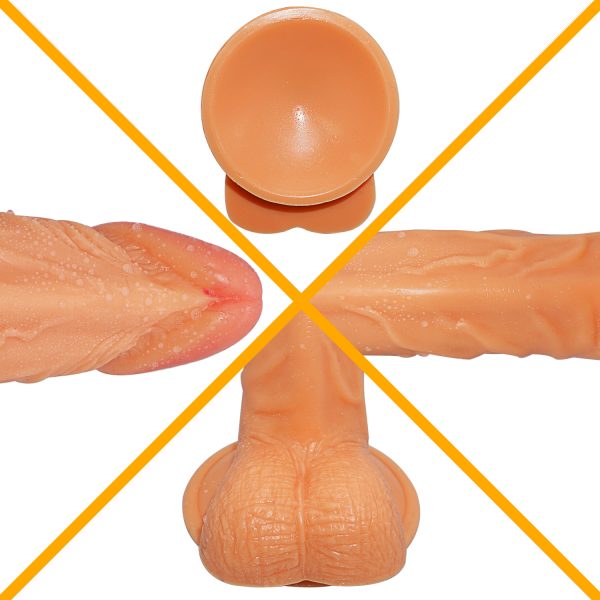 King Cock Strap On Harness With 7/8 Inch Dildo Beige - Image 6