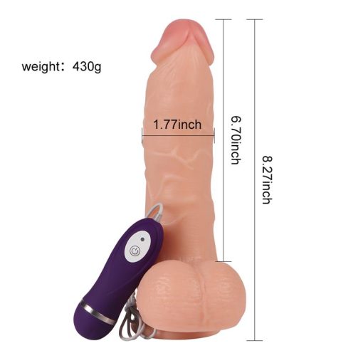 VIBRADOR REALISTA CONTROL REMOTO ADAM 21 CM - Image 5