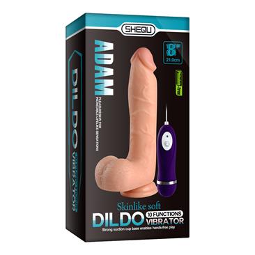 VIBRADOR REALISTA CONTROL REMOTO ADAM 21 CM