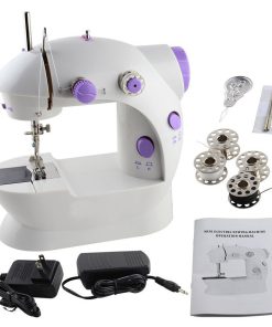 Mini Portable Sewing Machine,Kid’s Sewing Machine Handheld With 2-Speed, Double Thread, Double Speed With Light and Cutter