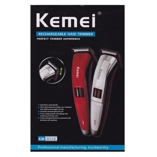 Kemei KM 3118 Professional Cordless Trimmer for Men