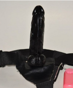 Strap on Dildo With Vibration Black (1)