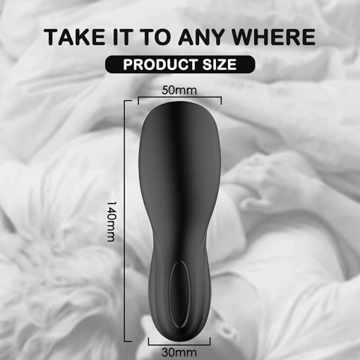 Gxklmg Masturbator, Eichel Vibromator Trainer Massager Sex Toy Masturbator, with 10 Vibration Modes, Automatic Silicone Masturbator - Image 4