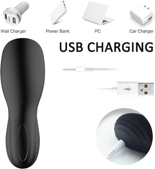 Gxklmg Masturbator, Eichel Vibromator Trainer Massager Sex Toy Masturbator, with 10 Vibration Modes, Automatic Silicone Masturbator - Image 3