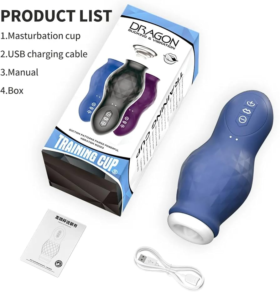 Male Electric Masturbator with 7 Vibration & 7 Suction Modes for Intense Pleasure - Image 2