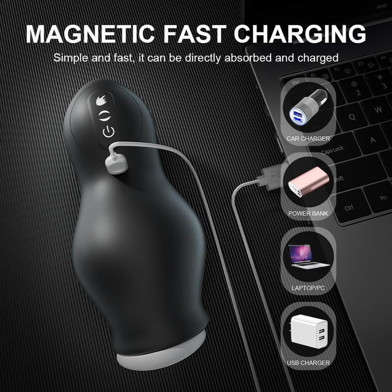 Male Electric Masturbator with 7 Vibration & 7 Suction Modes for Intense Pleasure - Image 4