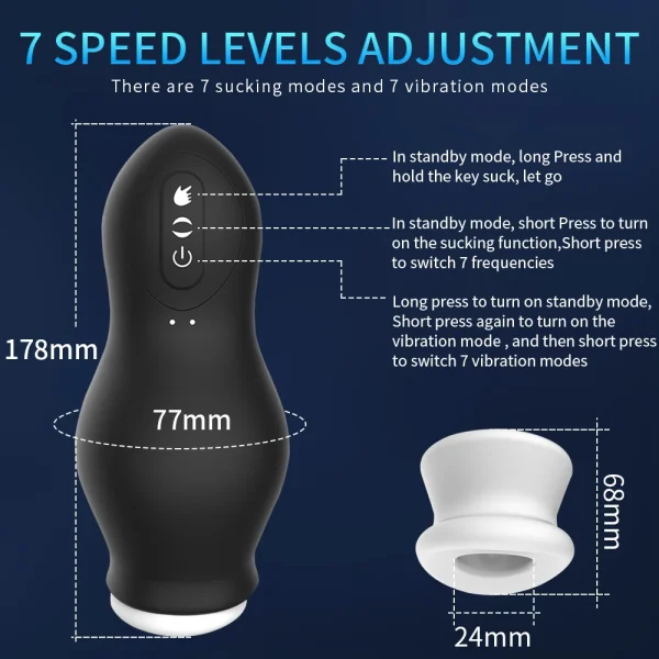 Automatic & Strokers Best Male Masturbator Adult Sex Toys for Men - Image 3